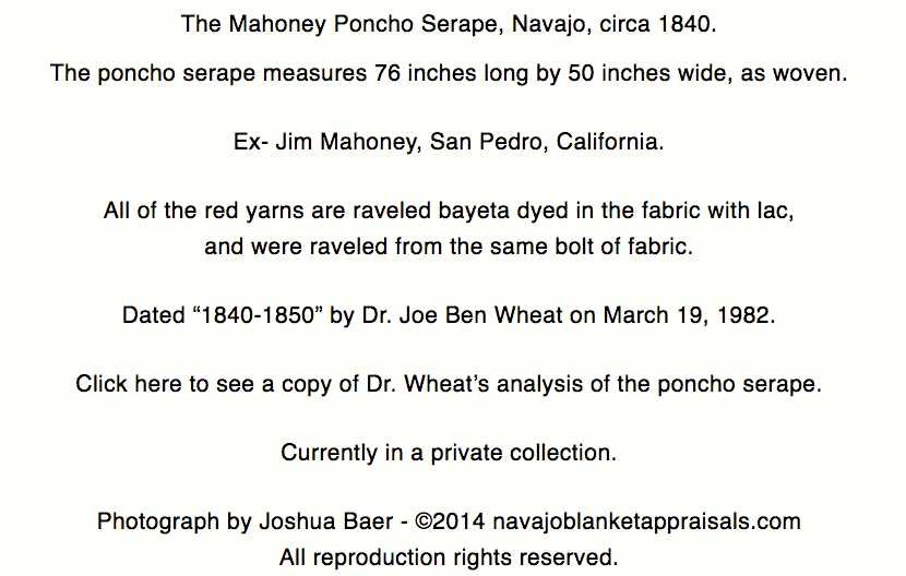 mahoney poncho serape analysis