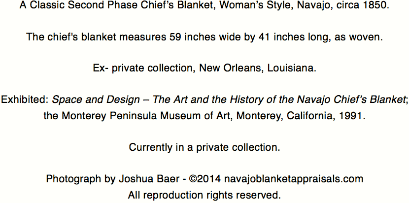 navajo blanket appraisals